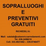 Preventivi e sopralluoghi a casa vostra gratuiti